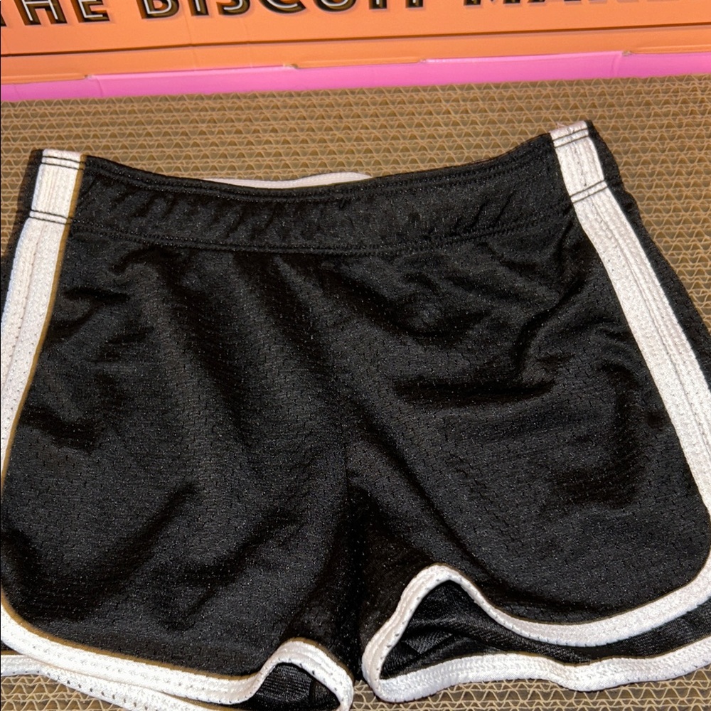 Black and White Athletic Shorts